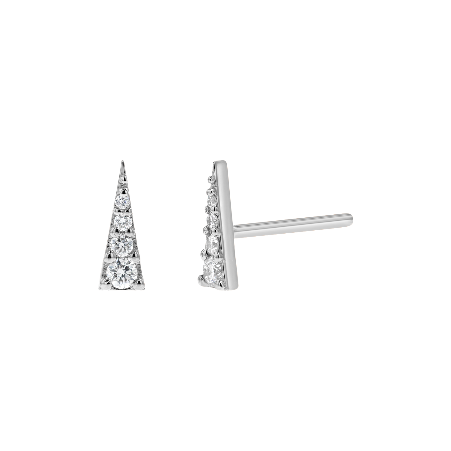 Diamond Spike Stud Earrings E863154