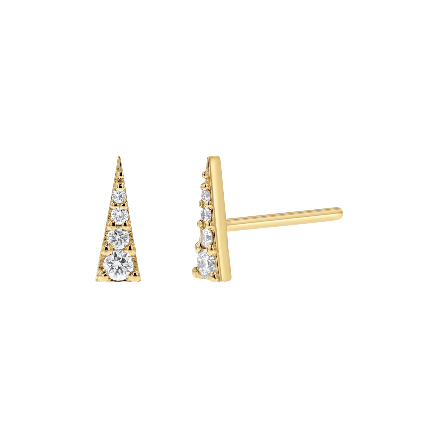 Diamond Spike Stud Earrings E863154