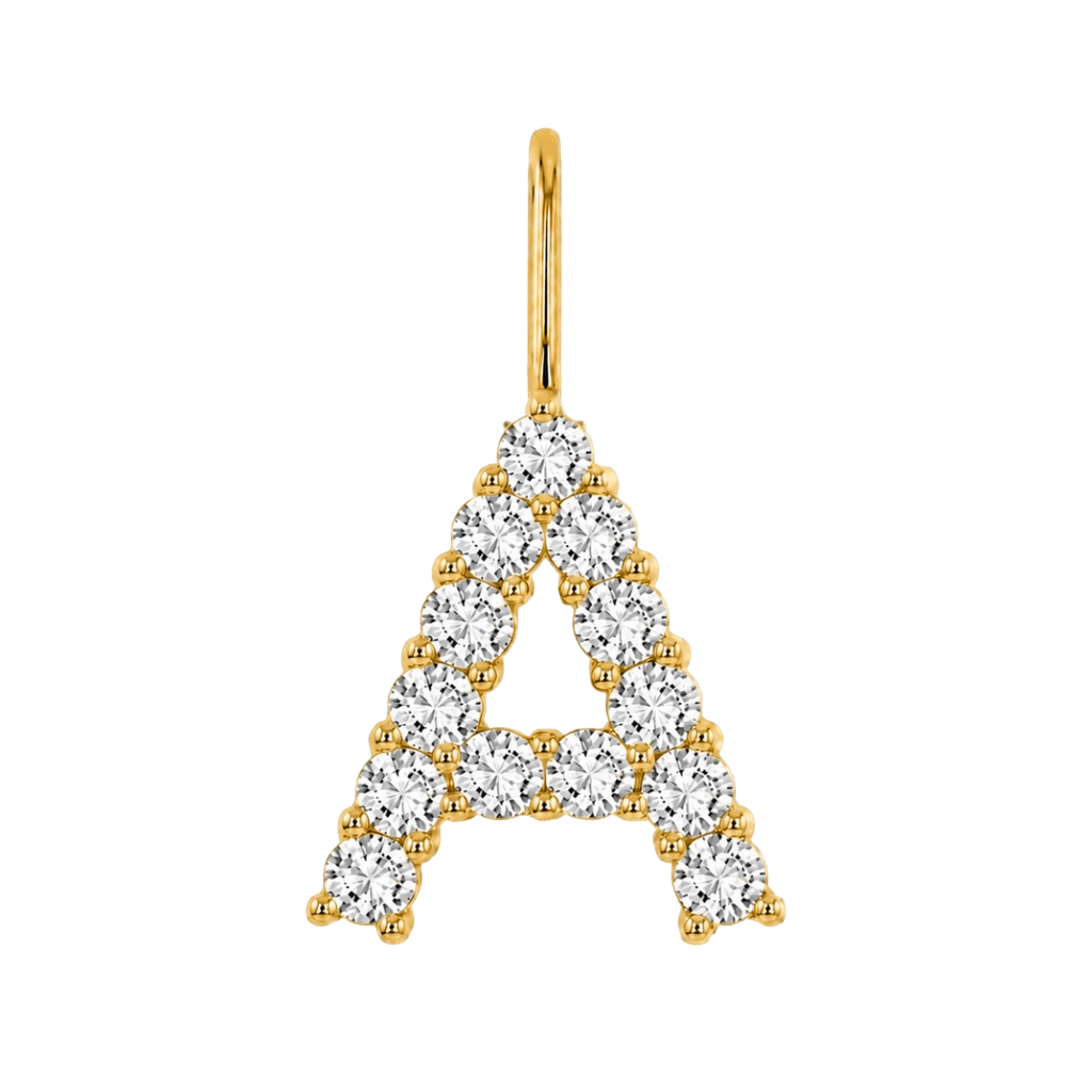 Diamond Initial Charm E118016