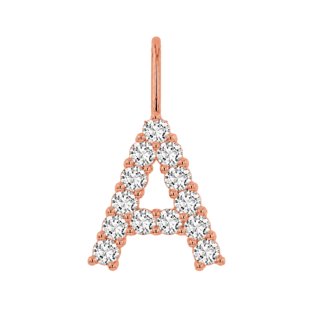 Diamond Initial Charm E118016
