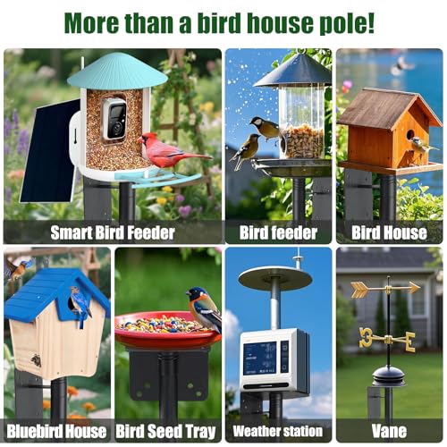 103" Extra Tall Bird Feeder Pole with Anti-Tip Stakes P25202
