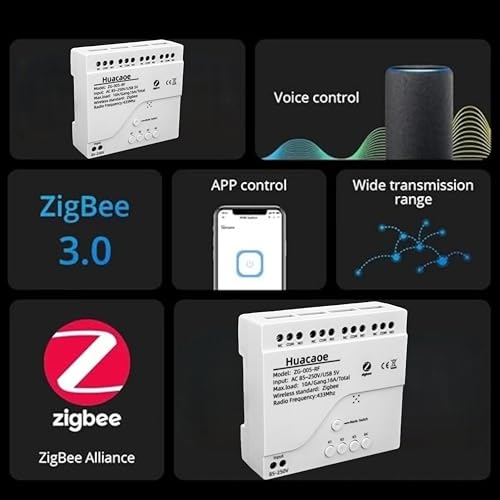Zigbee 4CH DC7-32V USB 5V Relay Smart Switch Module I5329