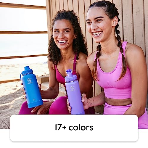 18 oz Midnight Blue Double Stainless Steel Insulated Water Bottle with Spout Lid A327207