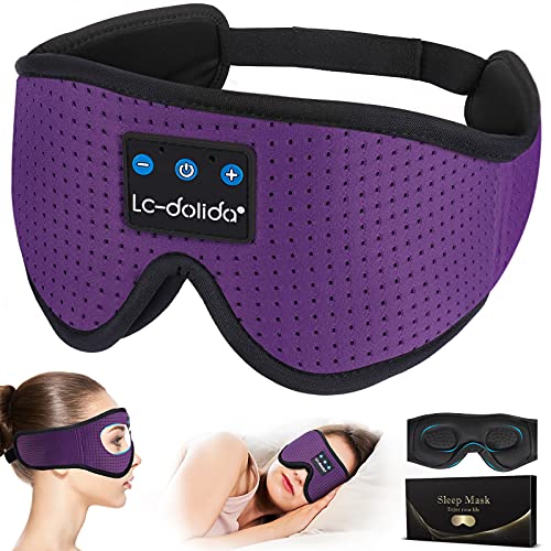 3D Sleep Mask Bluetooth Wireless Music Eye Mask with Ultra-Thin Stereo Speakers U886
