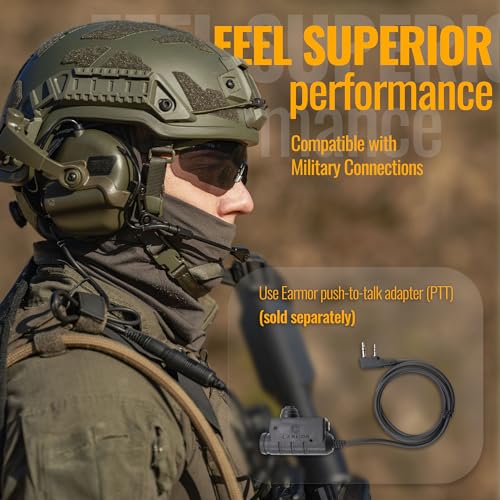 Tactical Communication Headset with Helmet Mount Adapters R577