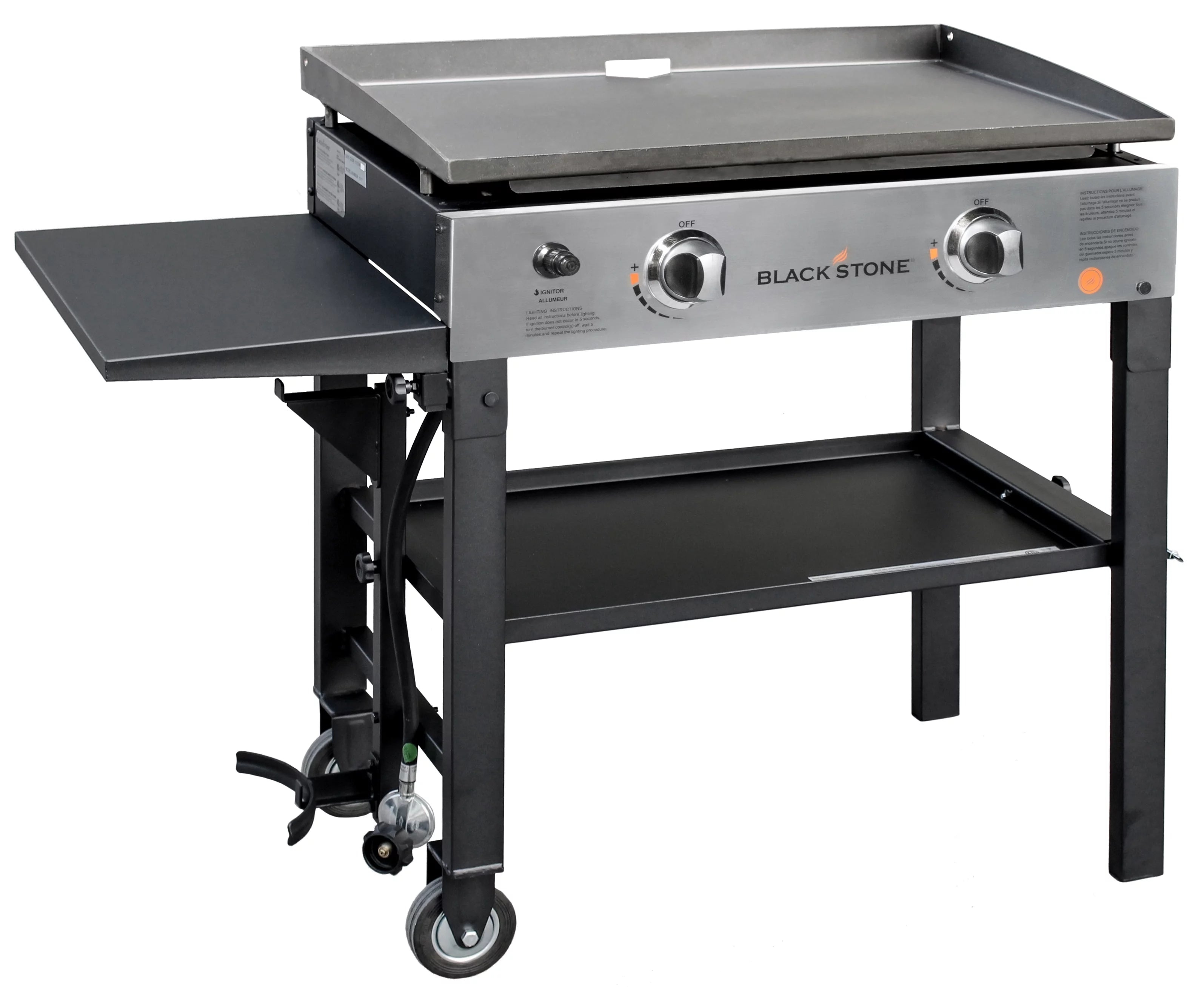 2-Burner 28" Griddle Cooking Station with Stainless Steel X584