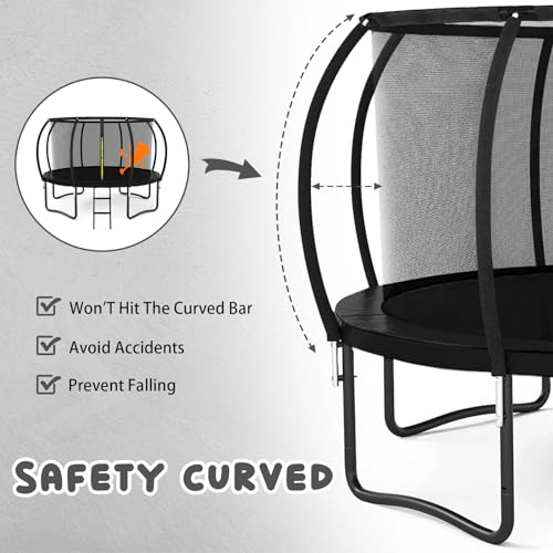 12FT 14FT 15FT 16FT Trampoline with Enclosure Net I43685