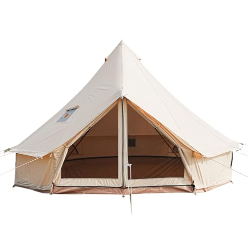 4 Seasons Breathable 100% Cotton Canvas Yurt Tent with Stove Jack E42969
