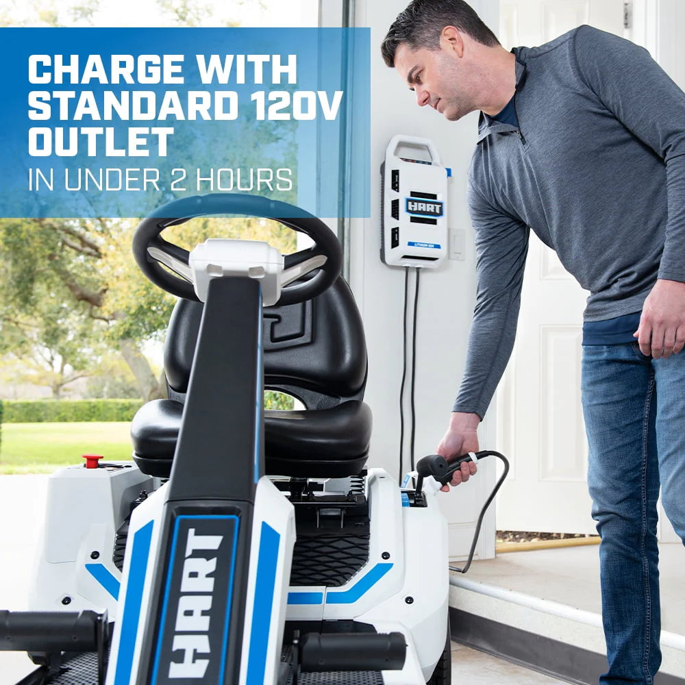 80-Volt 30-inch Deck Lithium-Ion Riding Lawn Mower Kit S41871