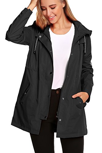 Womens Lightweight Hooded Waterproof Outdoor Rain Jacket C820