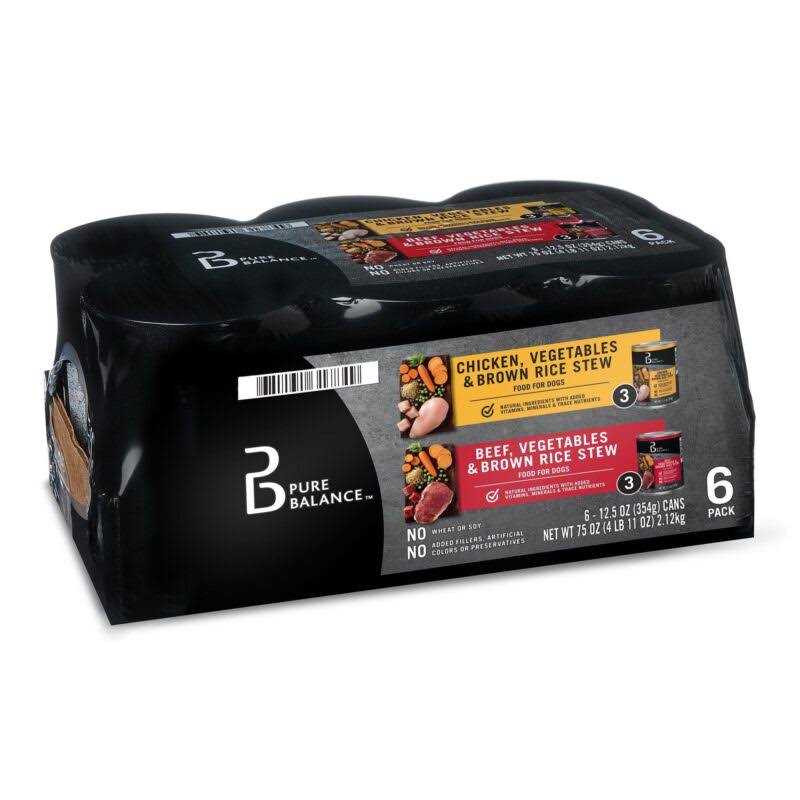 Beef Stew and Chicken Stew Wet Dog Food Variety Pack S744459