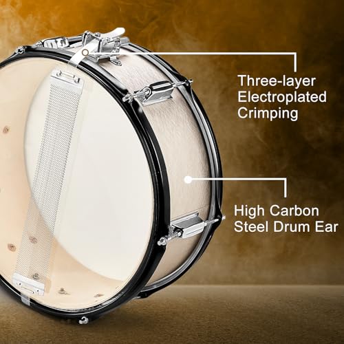 Blue 5-Piece Full-Size Drum Set with Cymbal Stands, Hi-hat Stand, Sticks, Drum Pedal, Stool & Floor Tom I573268