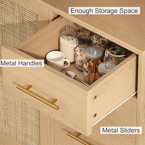 Black and Natural Tall Kitchen Pantry Cabinet with Microwave Shelf and Charging Station V384375