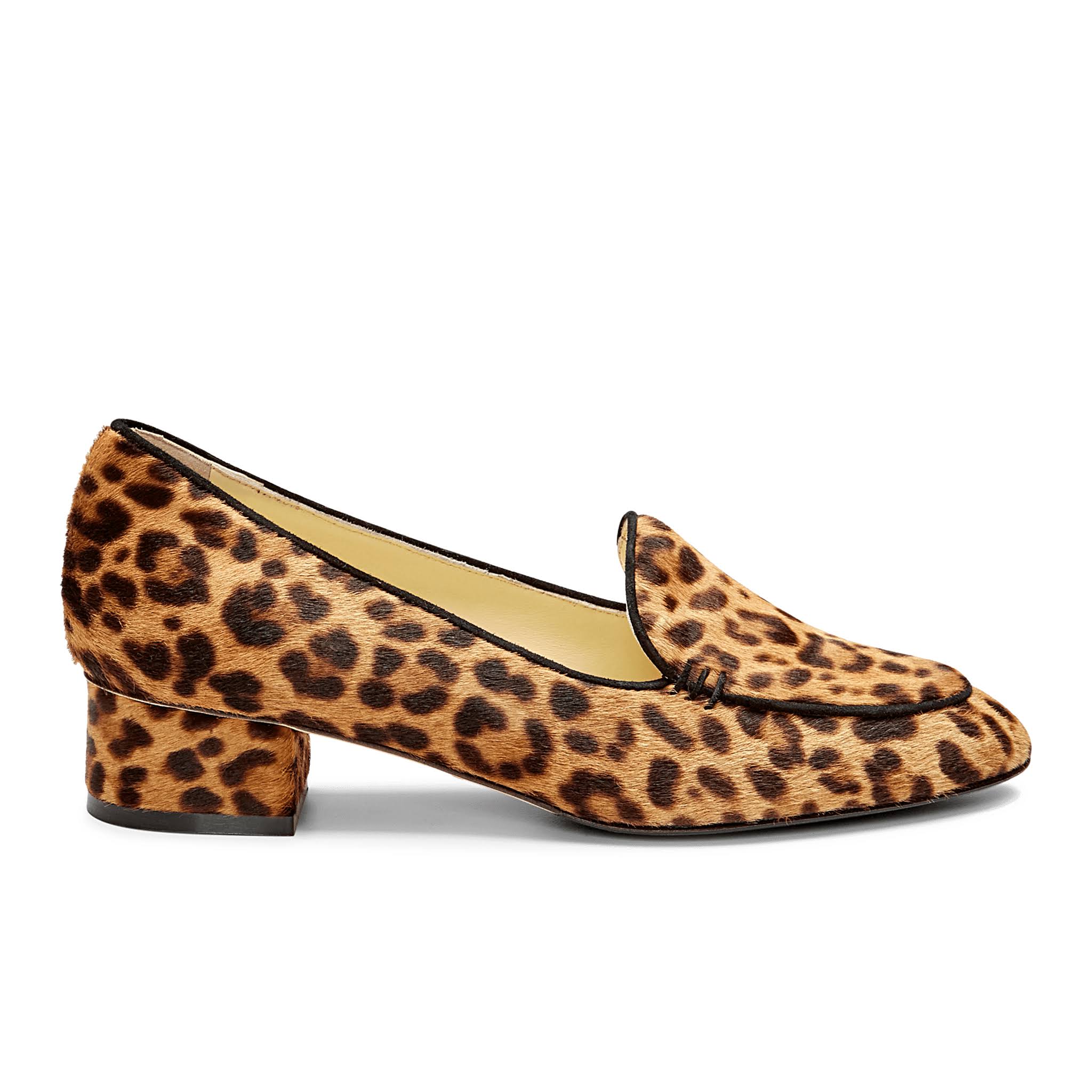 Chocolate Leopard Hair Calf Shoes V69385