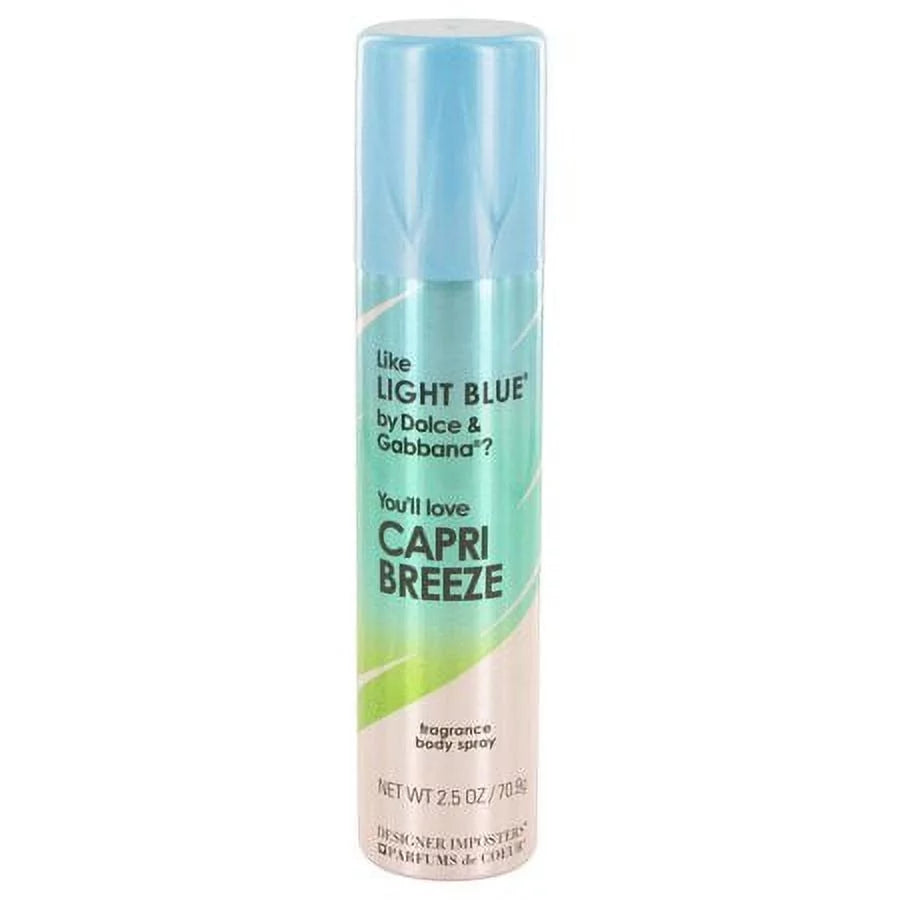Capri Breeze Perfume Body Spray 2.5 Oz (Pack 2) L815
