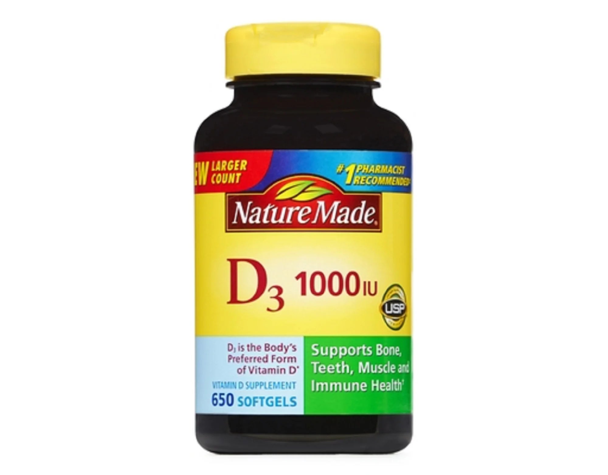 Vitamin D3 1000IU 650 Softgels H1199