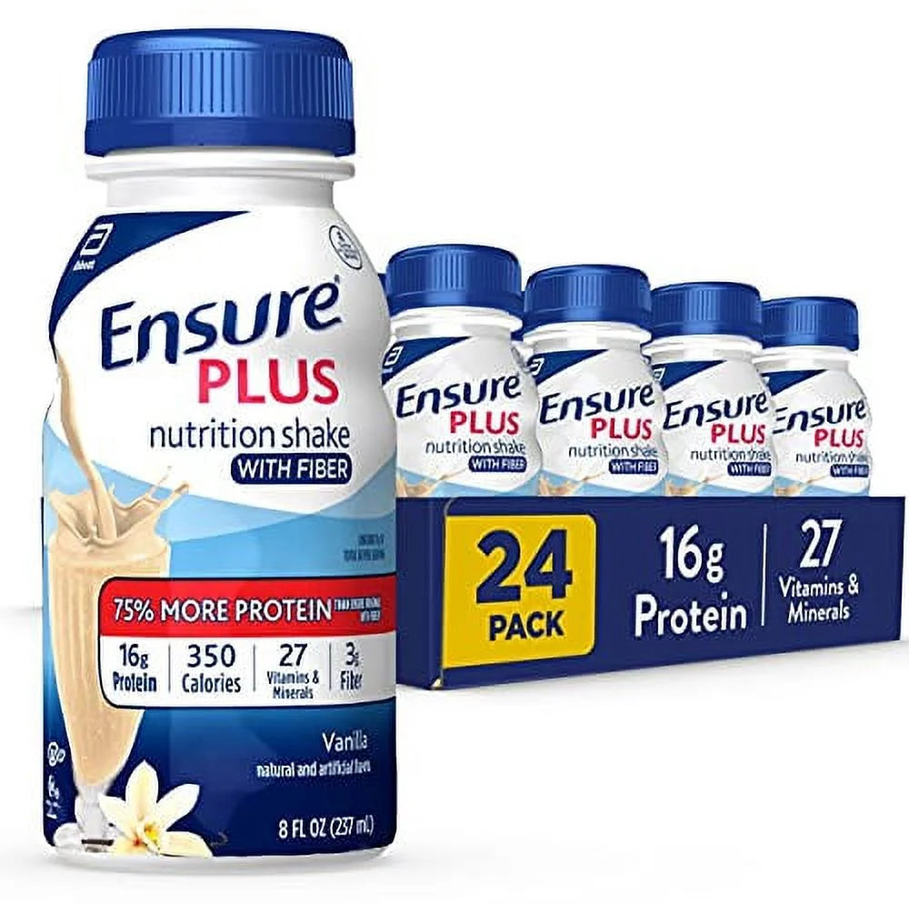 Vanilla Liquid Nutrition Shake, 16 Grams of Protein, 8 Fl Oz Bottle (Pack of 24) D19112
