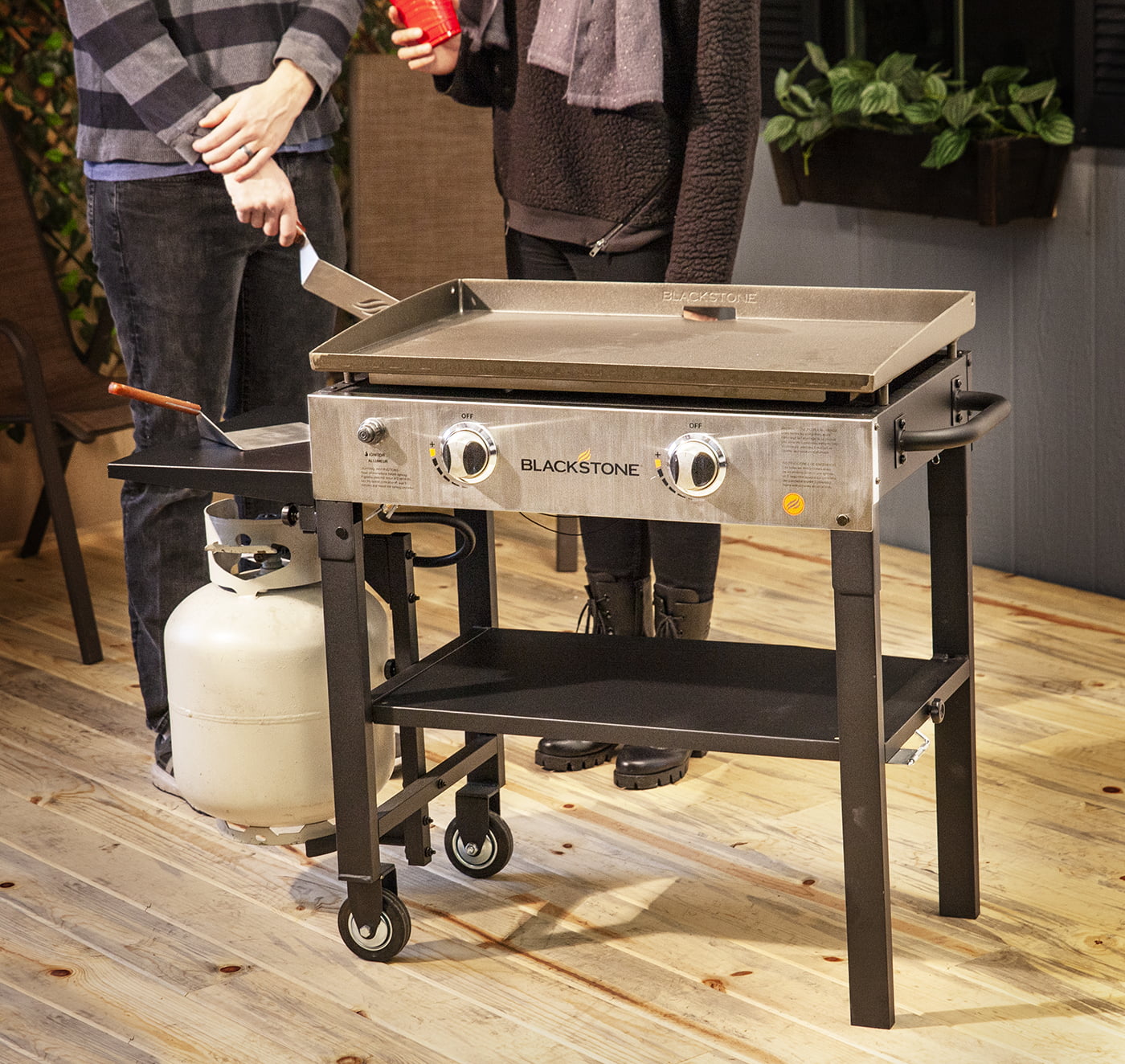 2-Burner 28" Griddle Cooking Station with Stainless Steel X584