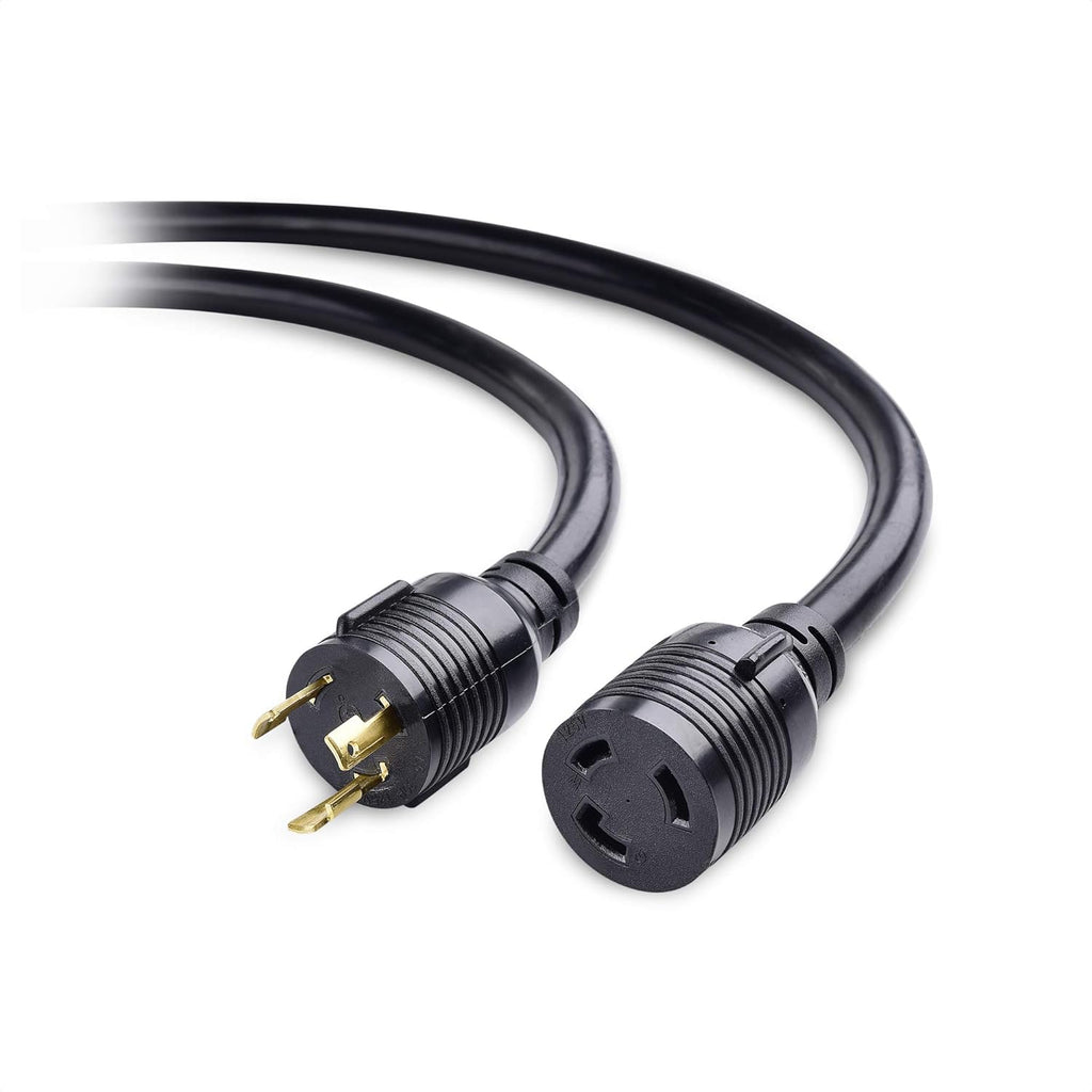 3 Prong 30 Amp Locking Generator Extension Cord 25 ft with Carry Strap N49421