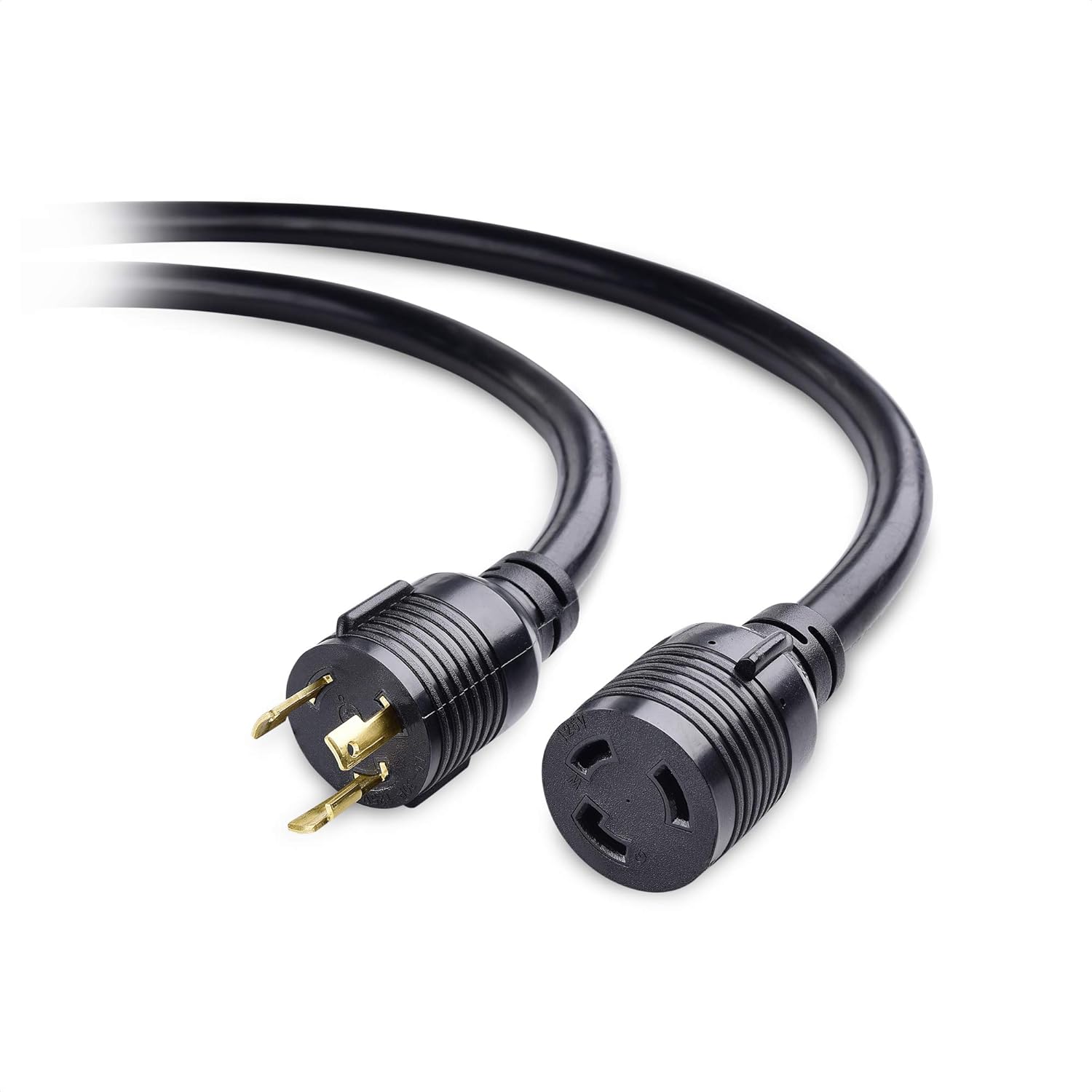 3 Prong 30 Amp Locking Generator Extension Cord 25 ft with Carry Strap N49421