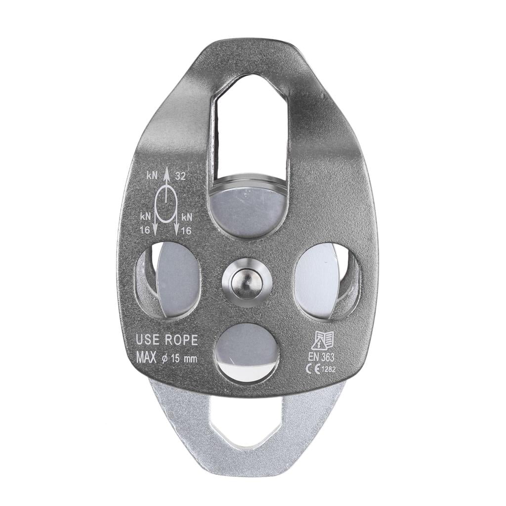 Double Pulley For Hauling System Climb Dragging Tree Arborist Caving S9755