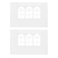 Party Tent Sidewall 2 pcs with Window PE White E45462