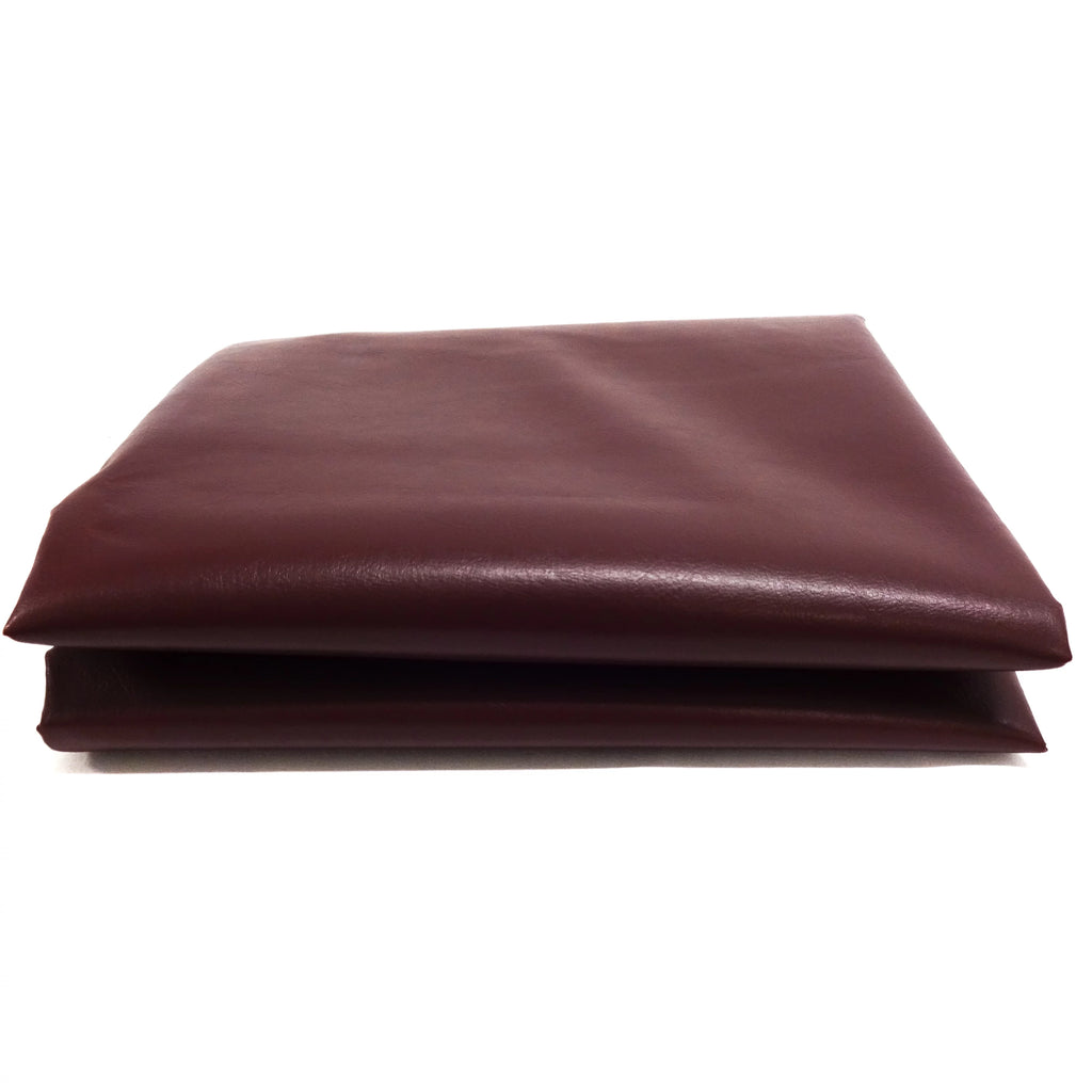 Burgundy Faux Leather Upholstery Fabric S3876