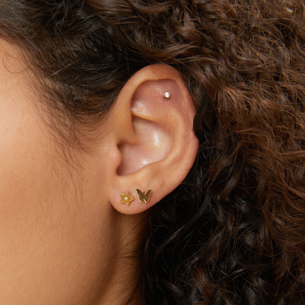 Butterfly Stud Earrings C325