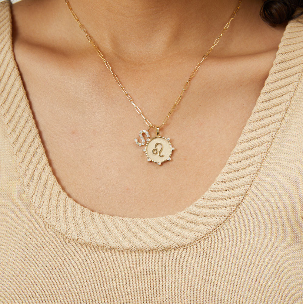 Diamond Initial Charm E118016