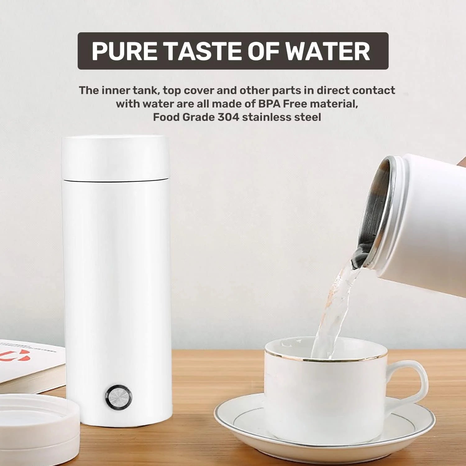 300Ml Portable Stainless Steel Electric Kettle P935340