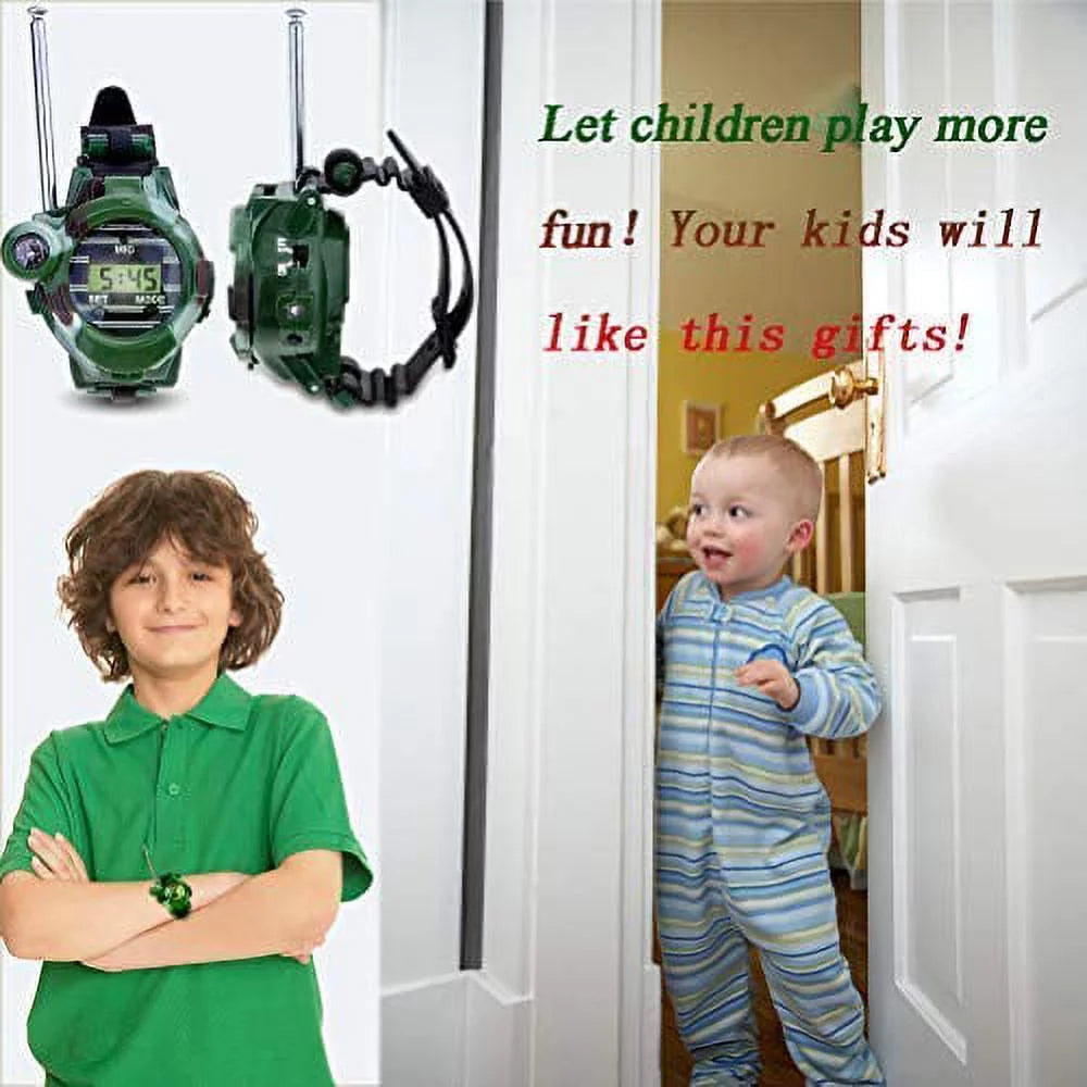 7 in 1 Digital Watch Walkie Talkies with Flashlight N96494