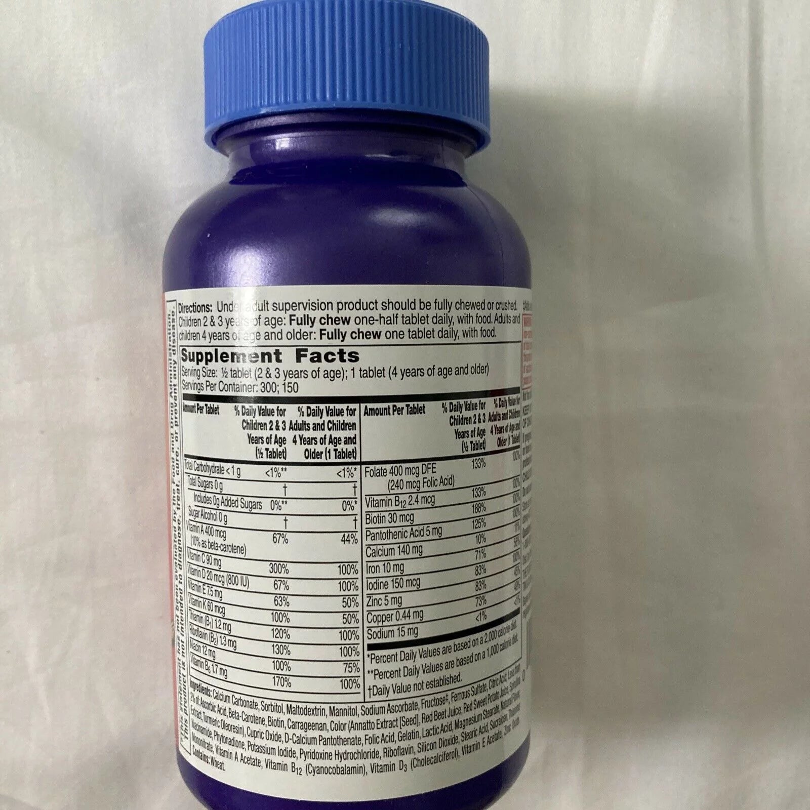 150 Tablets (Pack of 2) Chewable Tablets M632630