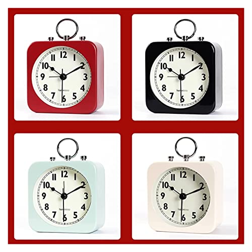 Small Digital Desk Clock with Square Metal Case J759