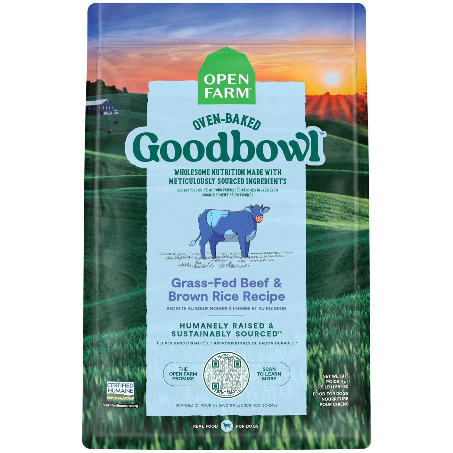 Grass Fed Beef Brown Rice Recipe Dog Food L1627