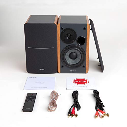 Powered Bookshelf Speakers with Wireless Wi-Fi Audio Streamer T963073