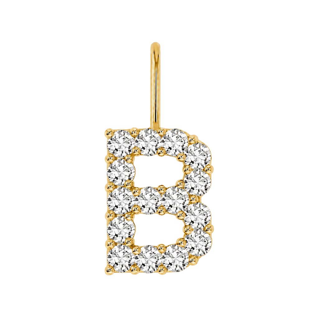Diamond Initial Charm E118016
