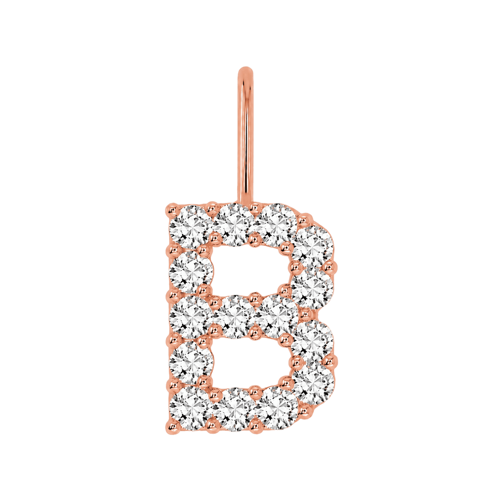 Diamond Initial Charm E118016