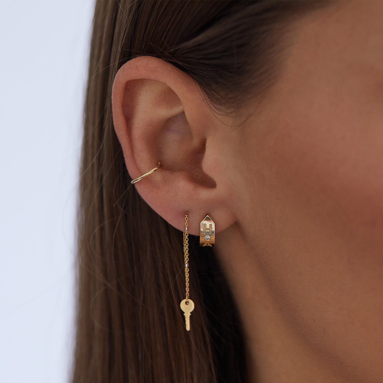 Huggie Hoop Earrings S395236