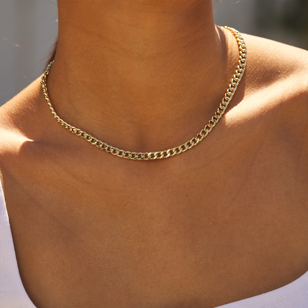 14K Miami Cuban Link Chain Necklace 5.5mm T1737