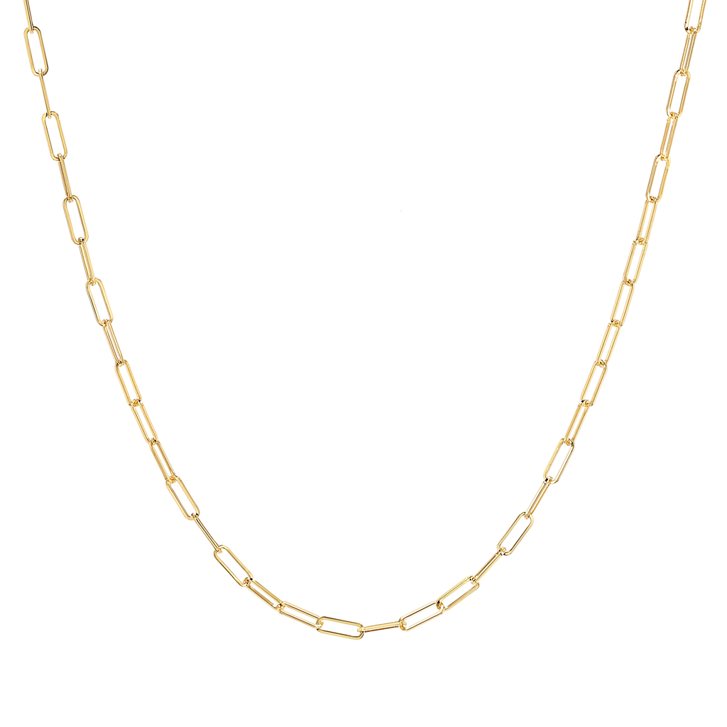 Dainty Paperclip Chain Necklace X5108