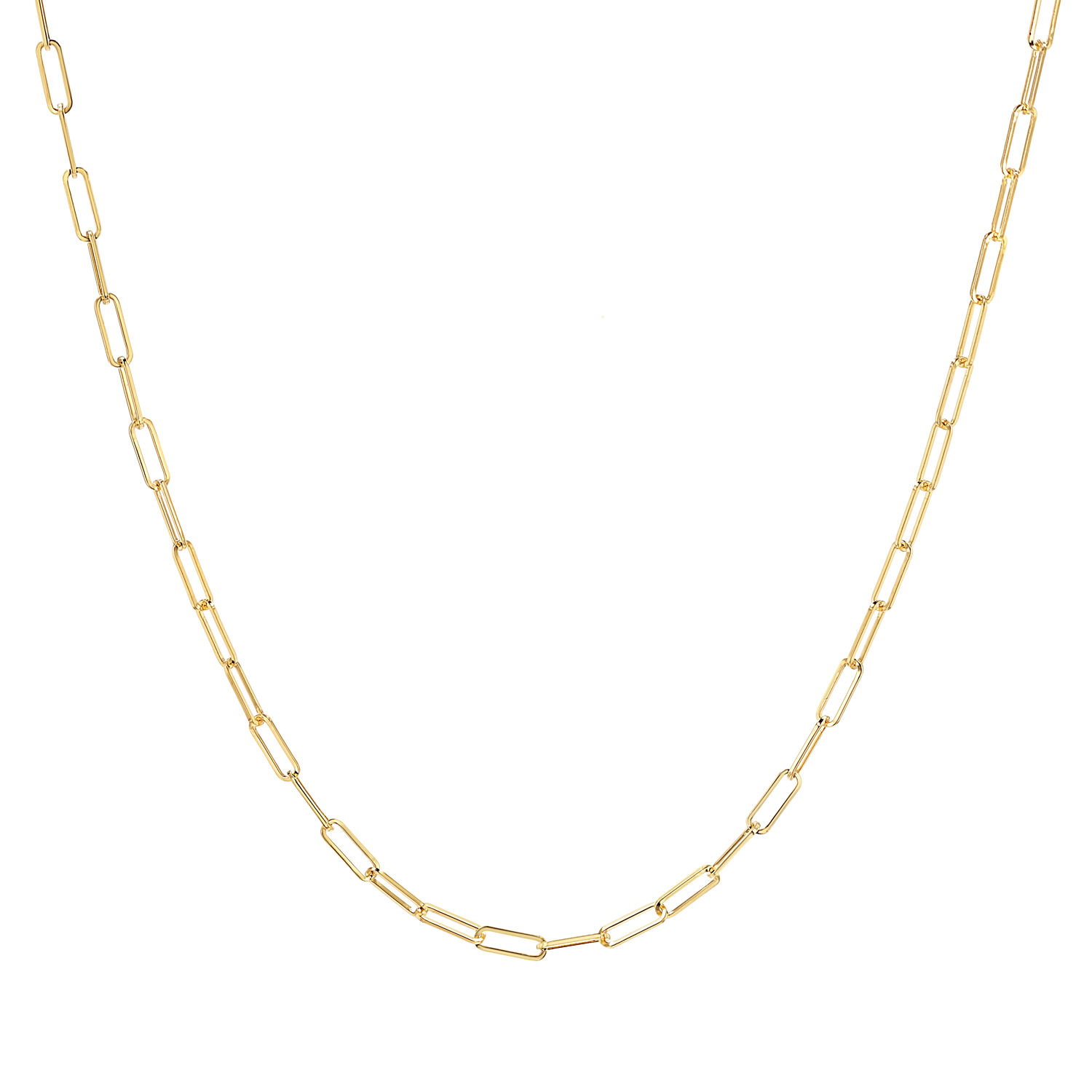 Dainty Paperclip Chain Necklace X5108