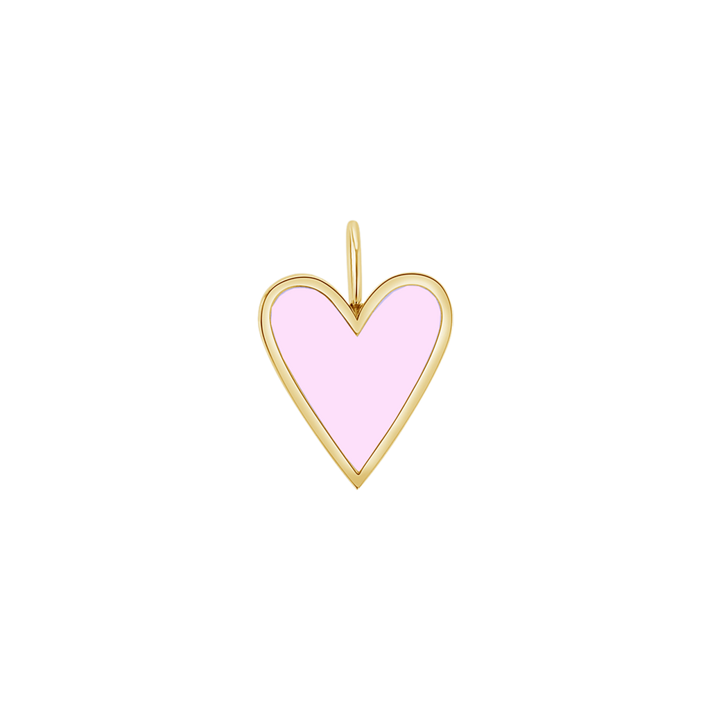 Enamel Heart Charm J6202