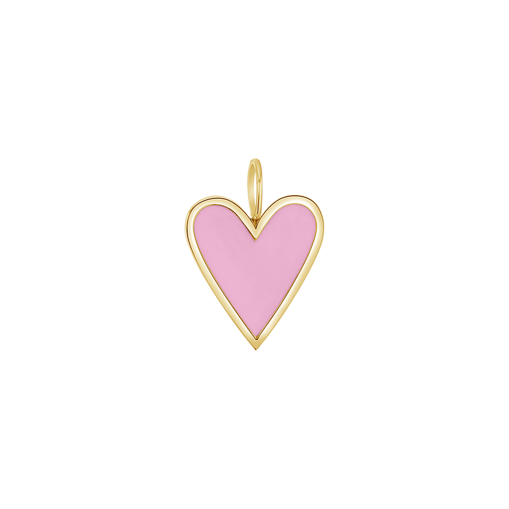 Enamel Heart Charm J6202