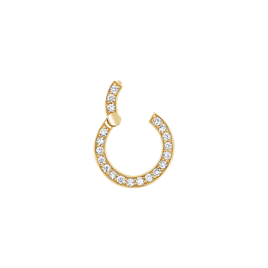Diamond Round Charm Connector I607