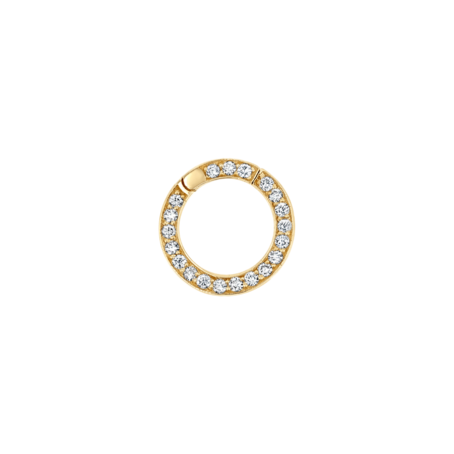 Diamond Round Charm Connector I607