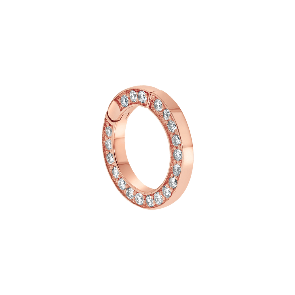 Diamond Round Charm Connector I607