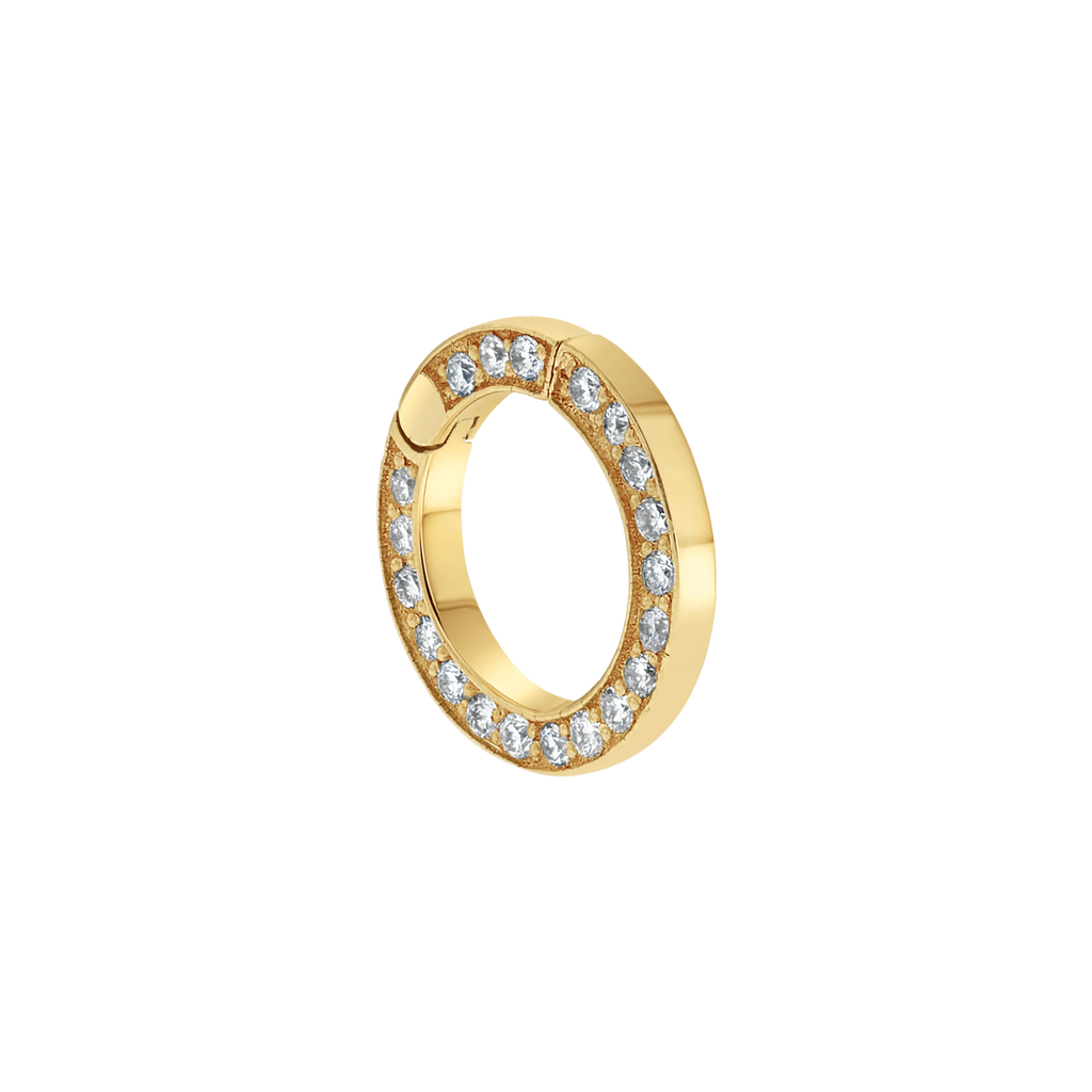 Diamond Round Charm Connector I607