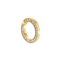 Diamond Round Charm Connector I607