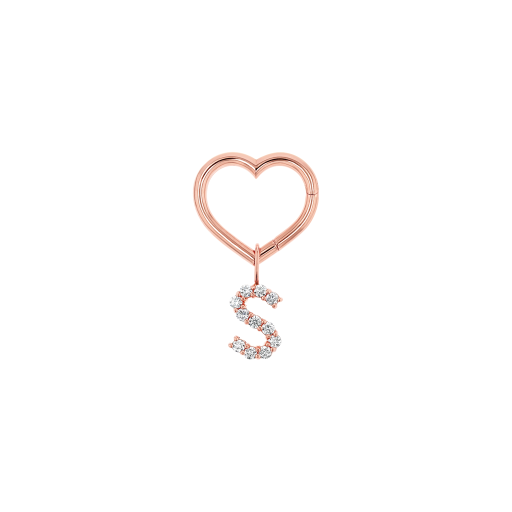 Heart Charm Enhancer Connector Y7785