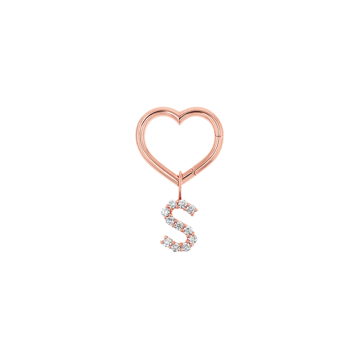 Heart Charm Enhancer Connector Y7785
